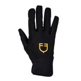 Guanti donna in speciale tessuto in elastan con logo Equestro