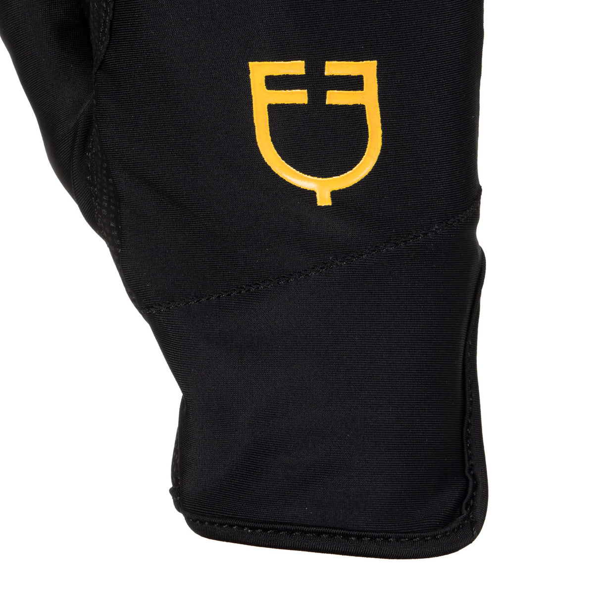 Guanti donna in speciale tessuto in elastan con logo Equestro