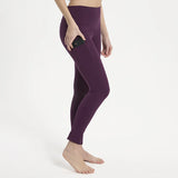 Leggings donna grip al ginocchio EMERALD Ublack burgundy
