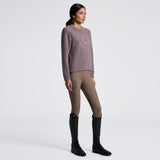 Felpa Girocollo da Donna Cavalleria Toscana in Fleece Tecnico violetto