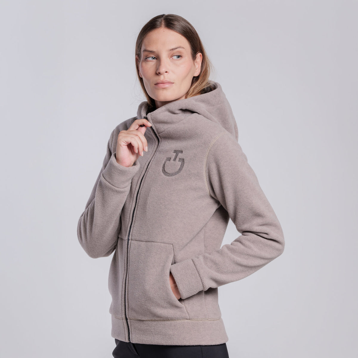 Felpa con cappuccio in pile da donna Cavalleria Toscana