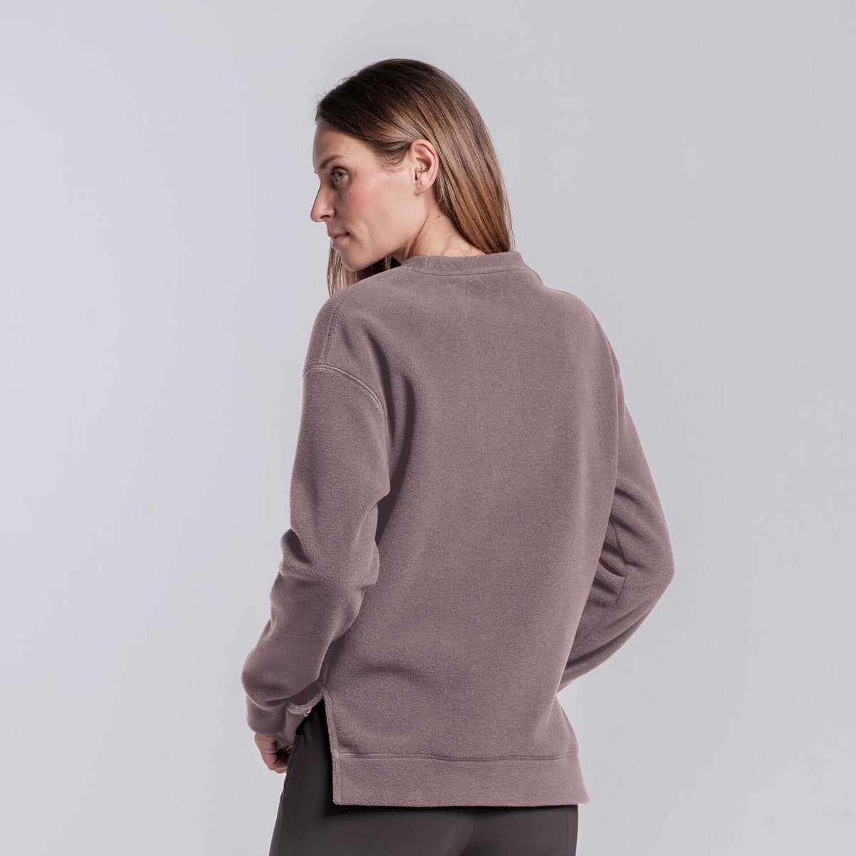 Felpa girocollo da donna con logo Cavalleria Toscana