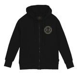 Felpa cappuccio con zip donna TOPAZ Ublack