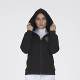 Felpa cappuccio con zip donna TOPAZ Ublack