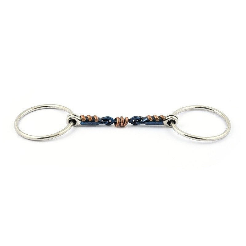 Filetto in acciaio blu con elementi in rame Jump'in 13.5 cm