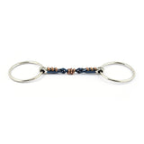 Filetto in acciaio blu con elementi in rame Jump'in 13.5 cm