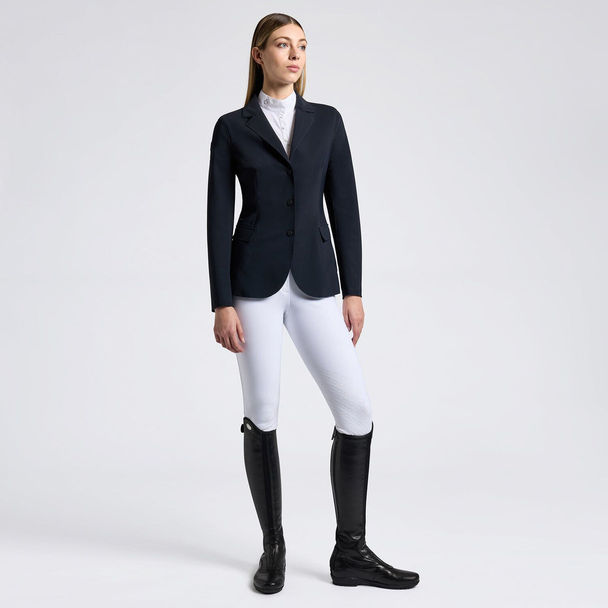 Giacca da Competizione taglio vivo da Donna Cavalleria Toscana con bottoni blu