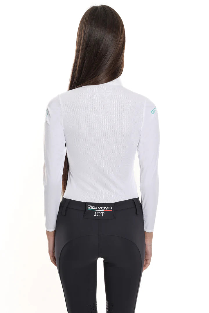 Polo tecnica da competizione manica lunga ICT