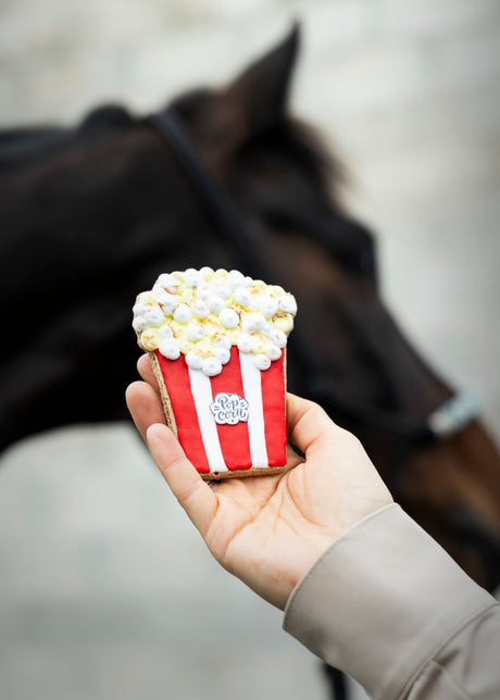 Biscotto al popcorn | Biscotto per cavallo glassato in edizione limitata Candy Horse