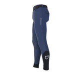 Pantaloni uomo grip ginocchio Equestro X FISE navy blazer