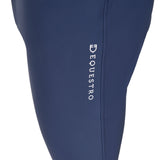 Pantaloni uomo grip ginocchio Equestro X FISE navy blazer