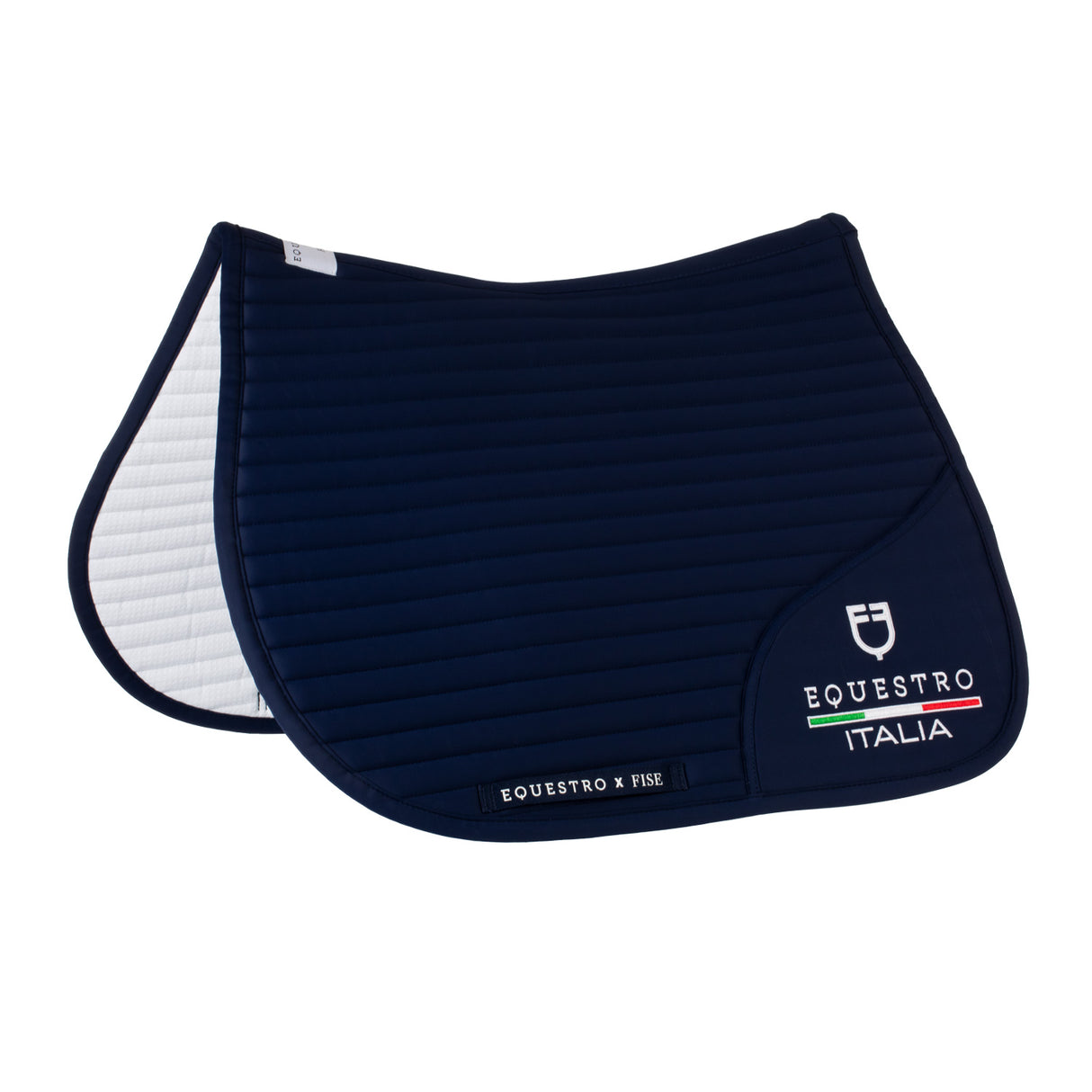 Sottosella salto con logo ricamato Equestro X FISE full