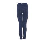 Leggings bambina slim fit full grip Equestro X FISE navy blazer