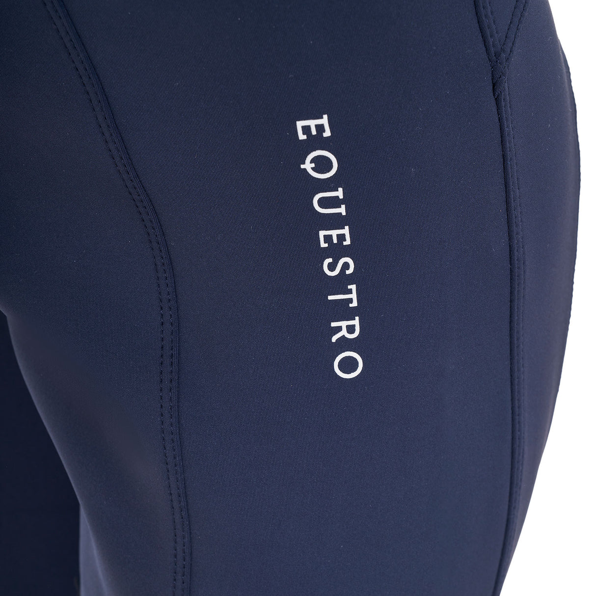 Leggings bambina slim fit full grip Equestro X FISE navy blazer