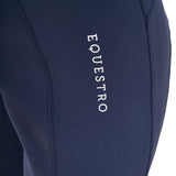 Leggings bambina slim fit full grip Equestro X FISE navy blazer