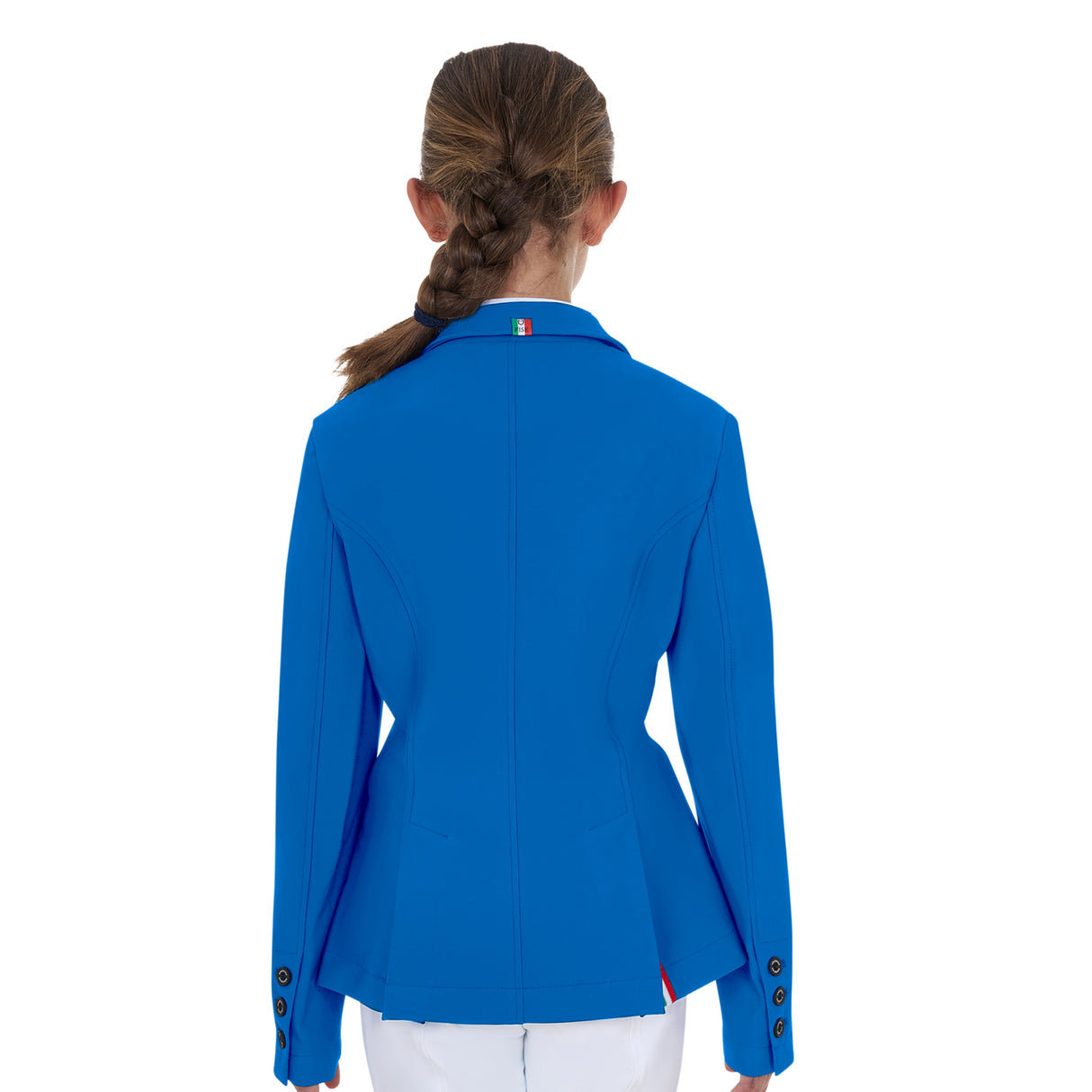 Giacca unisex bambini da concorso tre bottoni Equestro x Fise