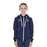 Felpa in pile unisex bambini con cappuccio Equestro x Fise