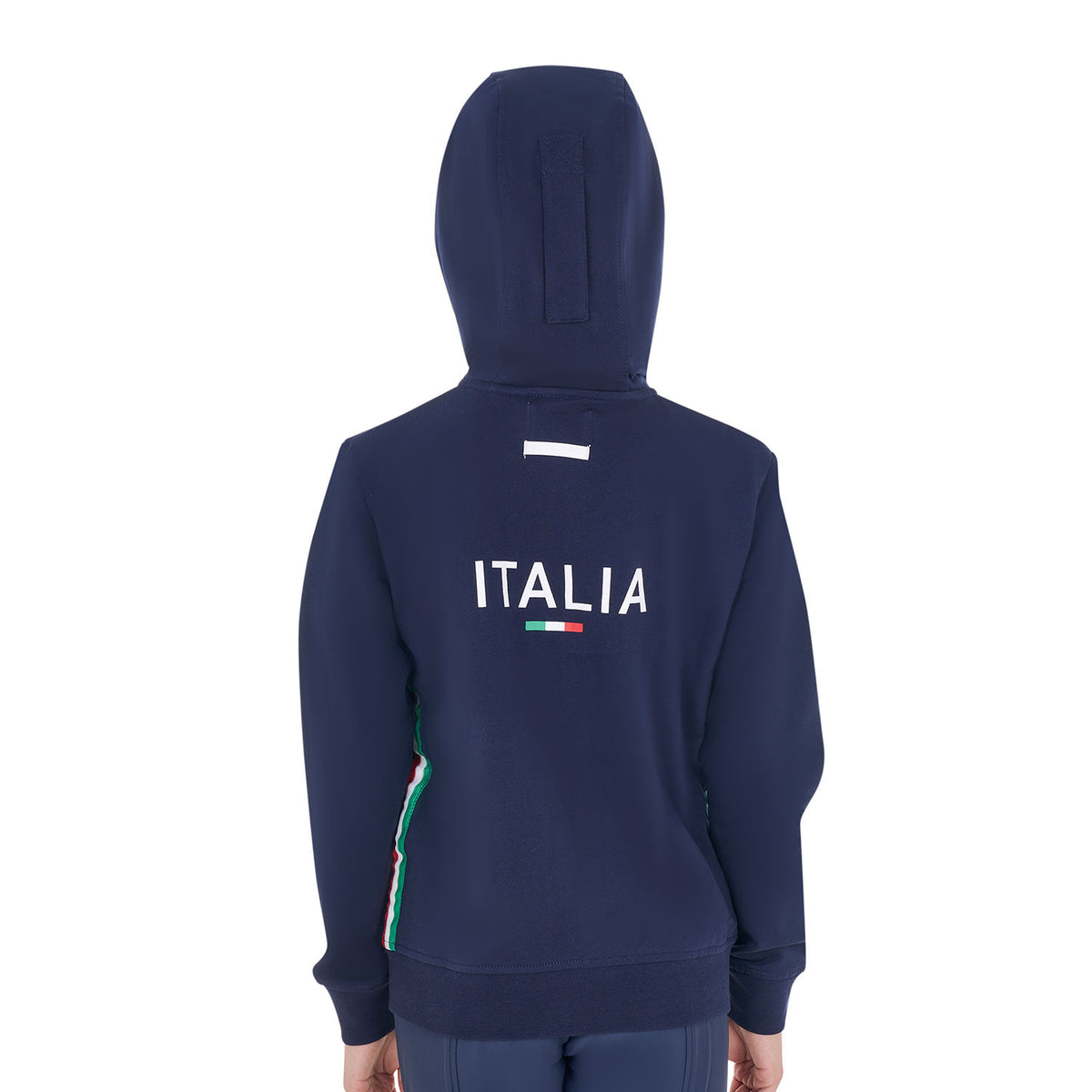 Felpa in pile unisex bambini con cappuccio Equestro x Fise