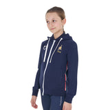 Felpa in pile unisex bambini con cappuccio Equestro x Fise