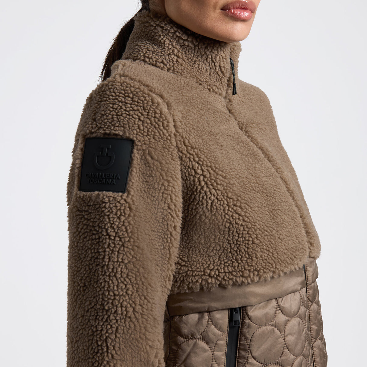 Giacca da Donna Cavalleria Toscana in Pile e Nylon con Zip