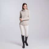 MAGLIA COLLO ALTO IN PURA LANA DA DONNA Cavalleria Toscana