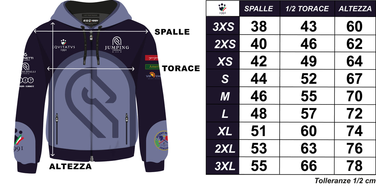 FELPA UFFICALE JUMPING VERONA 2025 UNISEX