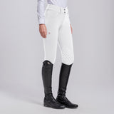Pantaloni donna da salto con grip al ginocchio realizzati in jersey tecnico Cavalleria Toscana