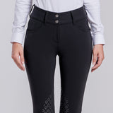 Pantaloni donna da salto con grip al ginocchio realizzati in jersey tecnico Cavalleria Toscana
