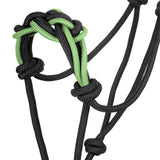 Cavezza con corda intrecciata sulla nasalina