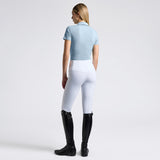 Polo Tecnica donna Cavalleria Toscana a maniche corte in jersey con logo in rilievo