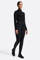 Polo da training con zip e strass da donna RG