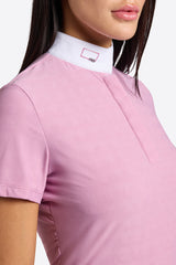 Polo da gara donna RG maniche corte in Jersey Jacquard