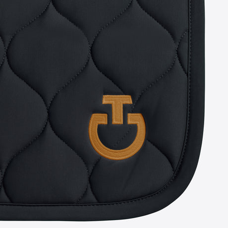 Sottosella Jumping Cavalleria Toscana in Jersey Tecnico blu con logo senape