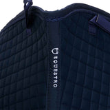 Sottosella Dressage in cotone sagomato con passamaneria e rinforzi
