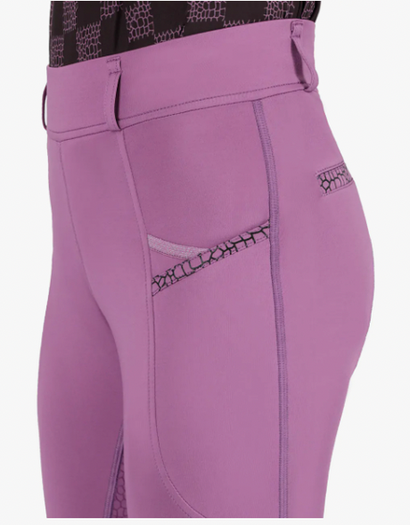 Pantalone bambina Lize Junior full grip Qhp nero