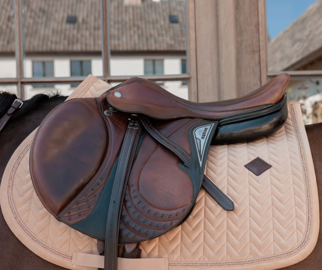 Sottosella con cuffia Kentucky Velvet Mini Pearls Jumping