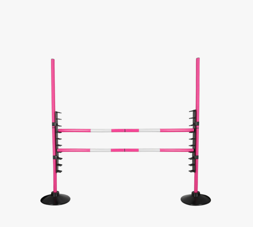 Ostacolo rosa per hobby horse QHP