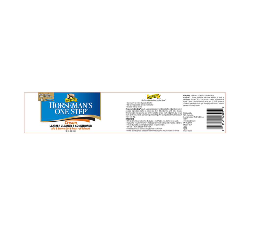 Crema per la cura del cuoio Horseman's one steps 425 GR