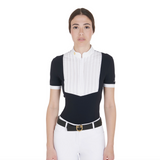 Polo donna slim fit cotone plissettato Equestro