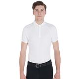 Polo uomo da concorso slip fit quattro bottoni Equestro
