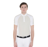 Polo uomo da concorso slip fit quattro bottoni Equestro