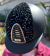 Kep Italia CROMO 2.0 TEXTILE NERO/FRONTE VELLUTO SPARKLING VISIERA CORTA NERO