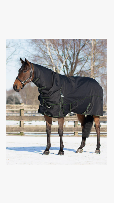 Coperta 3 in 1 impermeabile 300gr QHP nera