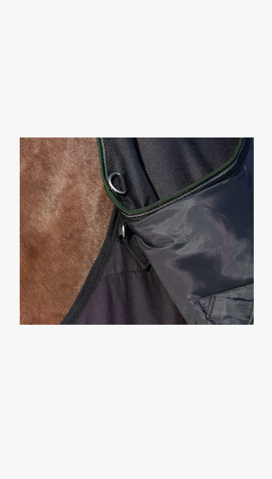 Coperta 3 in 1 impermeabile 300gr QHP nera