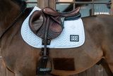 Sottosella jumping modello Fishbone Kentucky con portanumero bianco