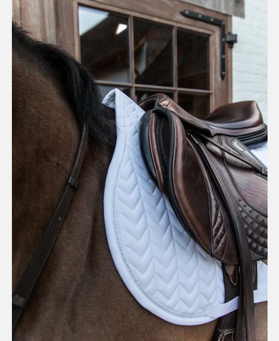 Sottosella jumping modello Fishbone Kentucky con portanumero bianco