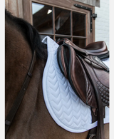 Sottosella jumping modello Fishbone Kentucky con portanumero bianco