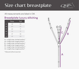 Pettorale luxury con cuciture bianche Qhp