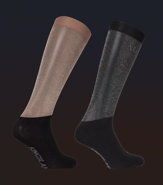 Pacchetto 2 paia calze KLLea con glitter Kingsland