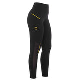 Leggings da donna full grip con inserti in tessuto microtraforato Equestro